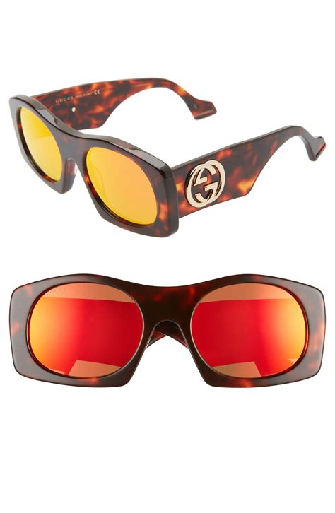 gucci sunglasses with red teardrop|red Gucci sunglasses men.